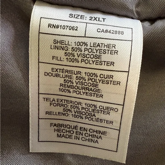 🖤 Harbor Bay 100% Genuine Black Leather Men's Jacket 2XLT - Picture 7 of 16